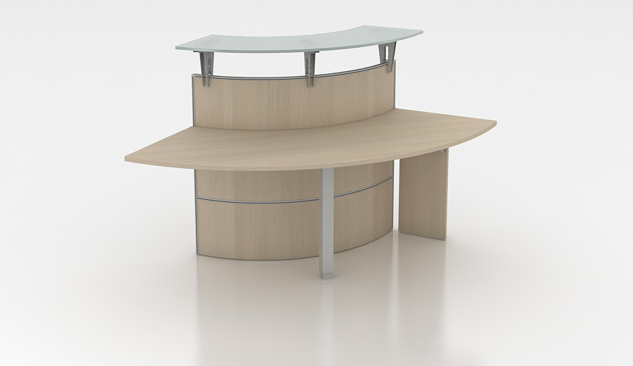 Mesa recepción Rock Reception - Modelo 60cm profundidad extensión ángulo convexo Rock 3