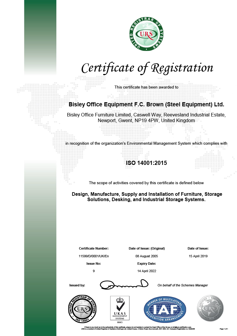 Bisley ISO14001